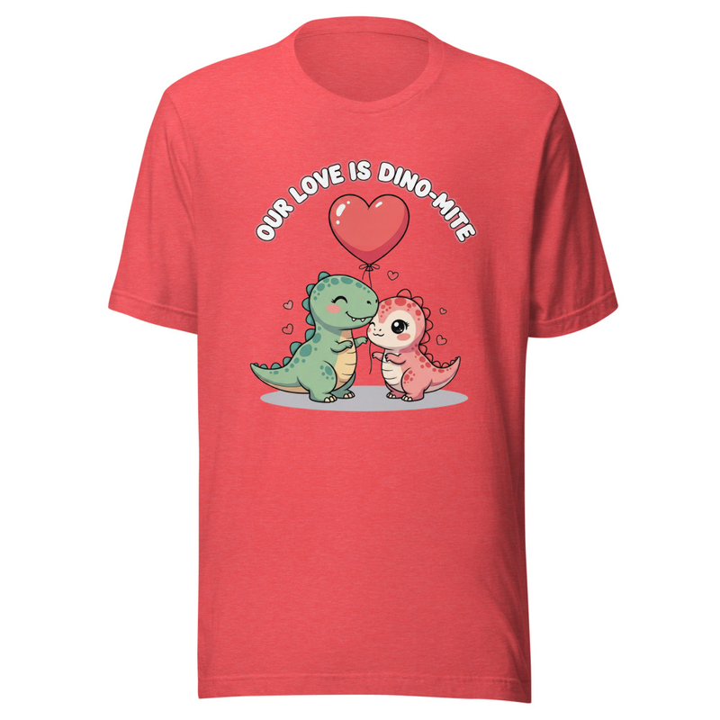 Our Love is Dino-Mite Cute Dinosaur Valentine's Day