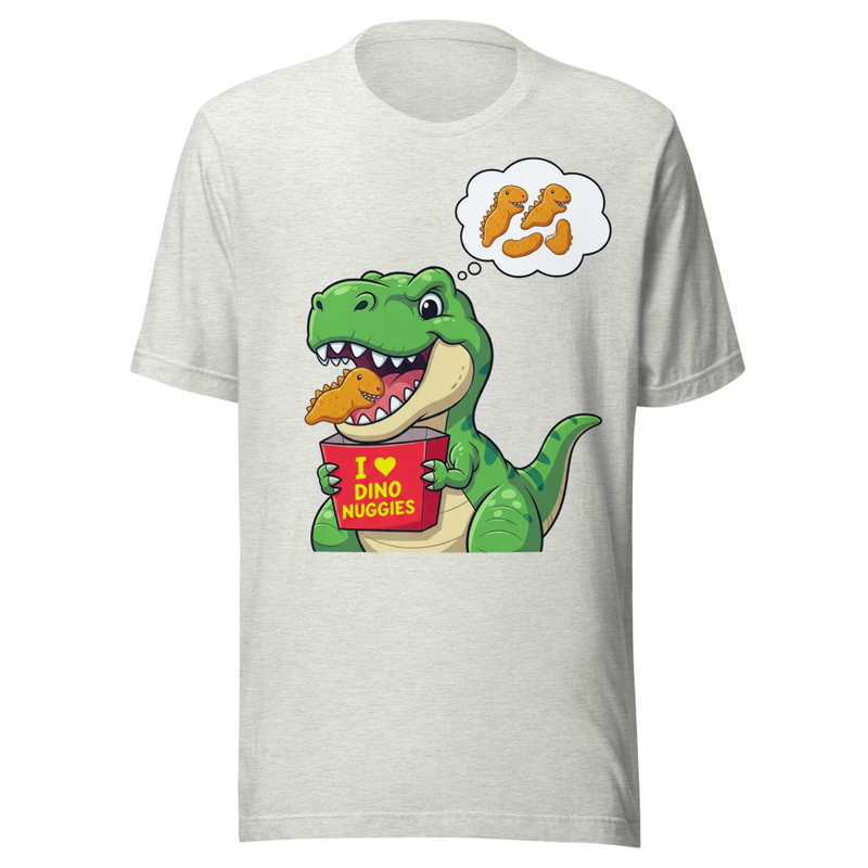 Hungry T-Rex Loves Dino Nuggies Funny Cartoon