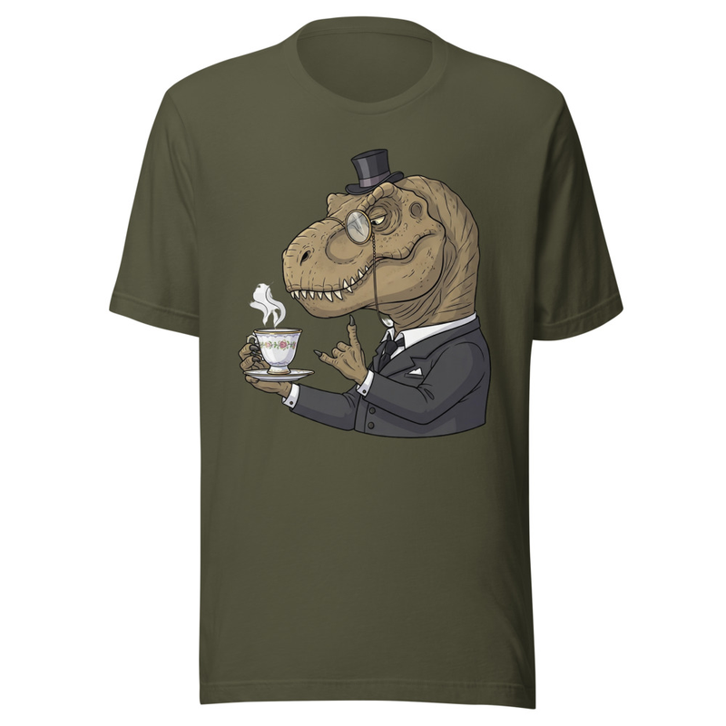 Dapper T-Rex Tea Time