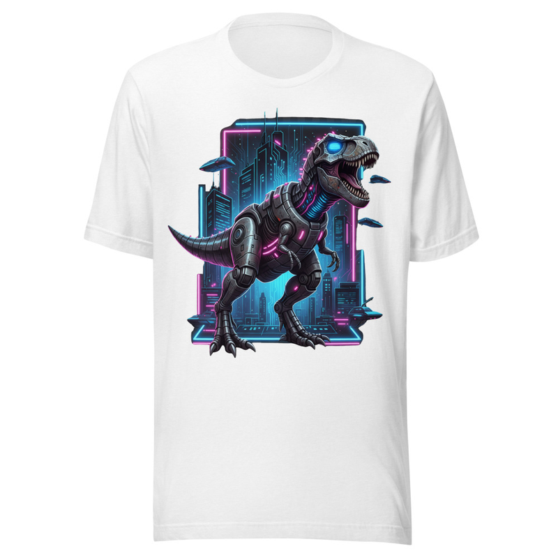 Cybernetic T-Rex Neon City