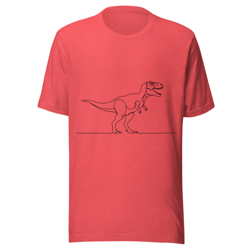 Minimalist T-Rex Line Art