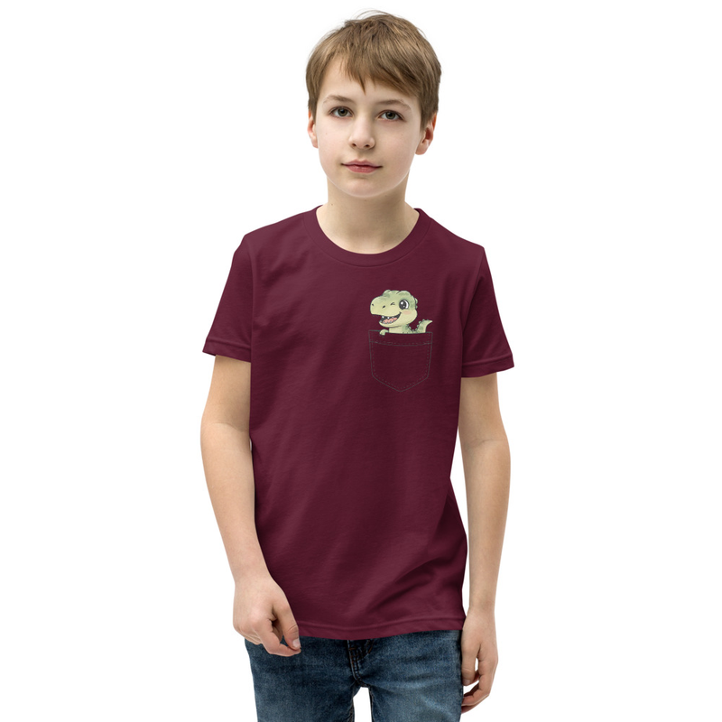 Dino pocket Youth Short Sleeve T-Shirt
