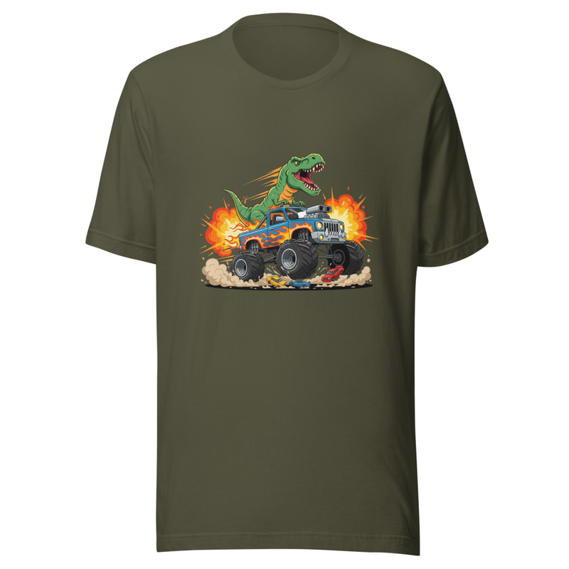 Dinosaur Monster Truck T-Shirt