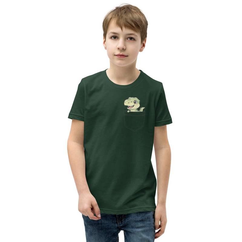 Dino pocket Youth Short Sleeve T-Shirt