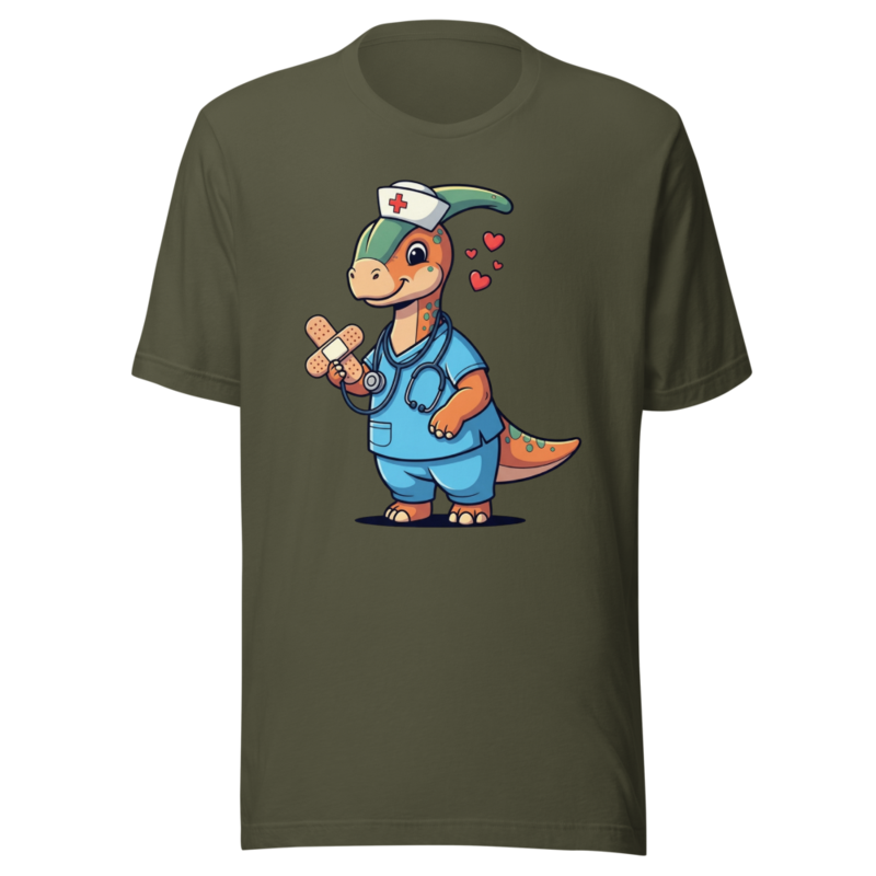 Cute Dino Nurse: Healing Hearts