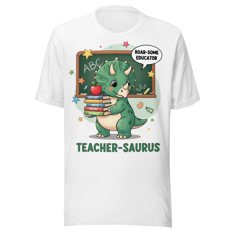 Teacher-Saurus Roar-Some Educator Cute Dinosaur Back to School