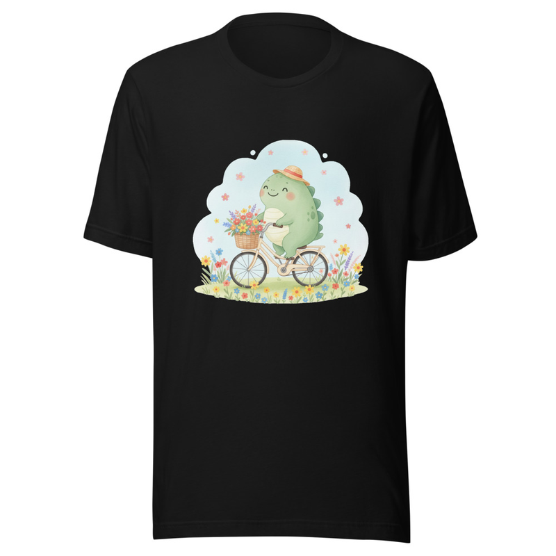 Cute Dino Cyclist Adventure