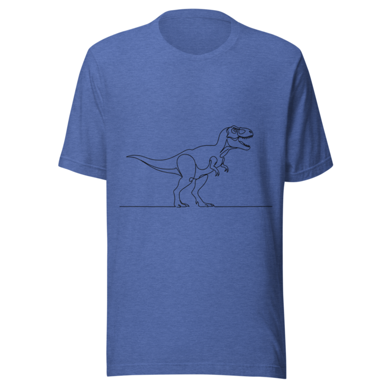 Minimalist T-Rex Line Art