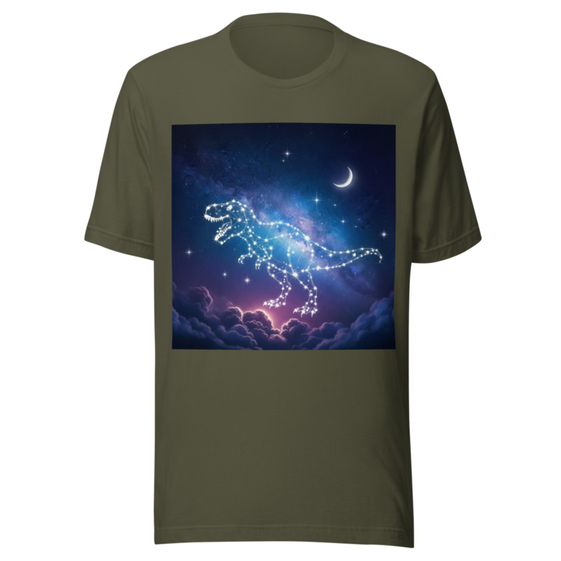 Celestial T-Rex Night Sky
