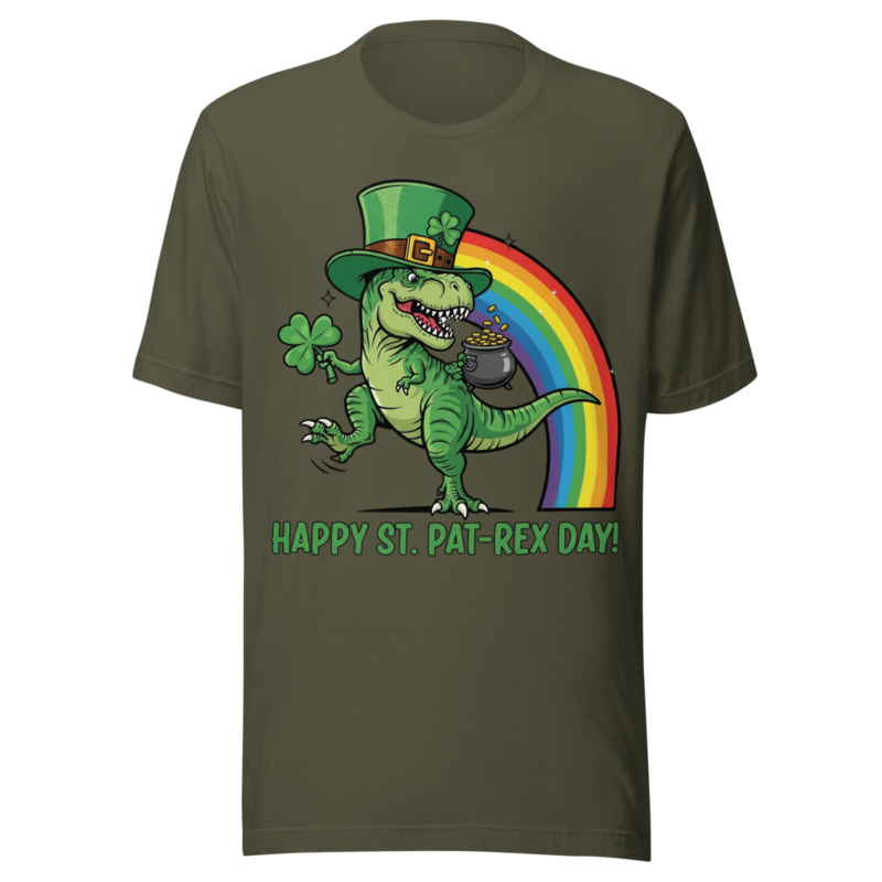 Happy St. Pat-Rex Day! Funny T-Rex St. Patrick's Day Design