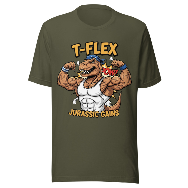 T-Flex Jurassic Gains: Muscular T-Rex Bodybuilder