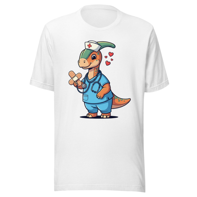 Cute Dino Nurse: Healing Hearts