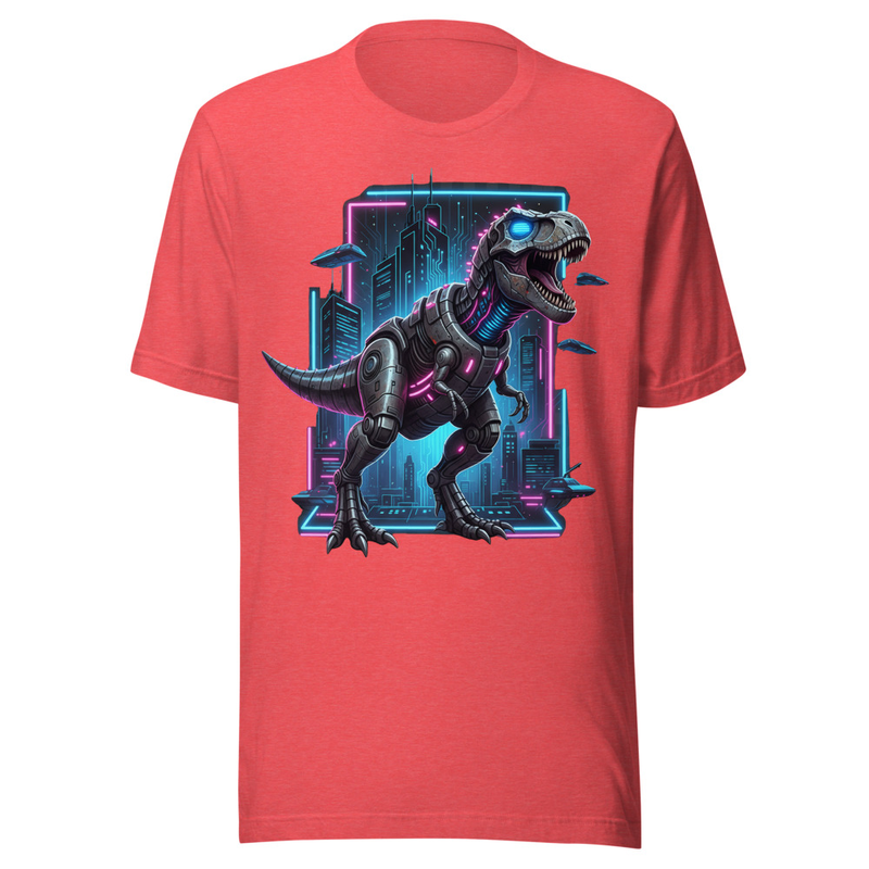 Cybernetic T-Rex Neon City