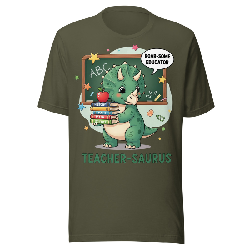 Teacher-Saurus Roar-Some Educator Cute Dinosaur Back to School
