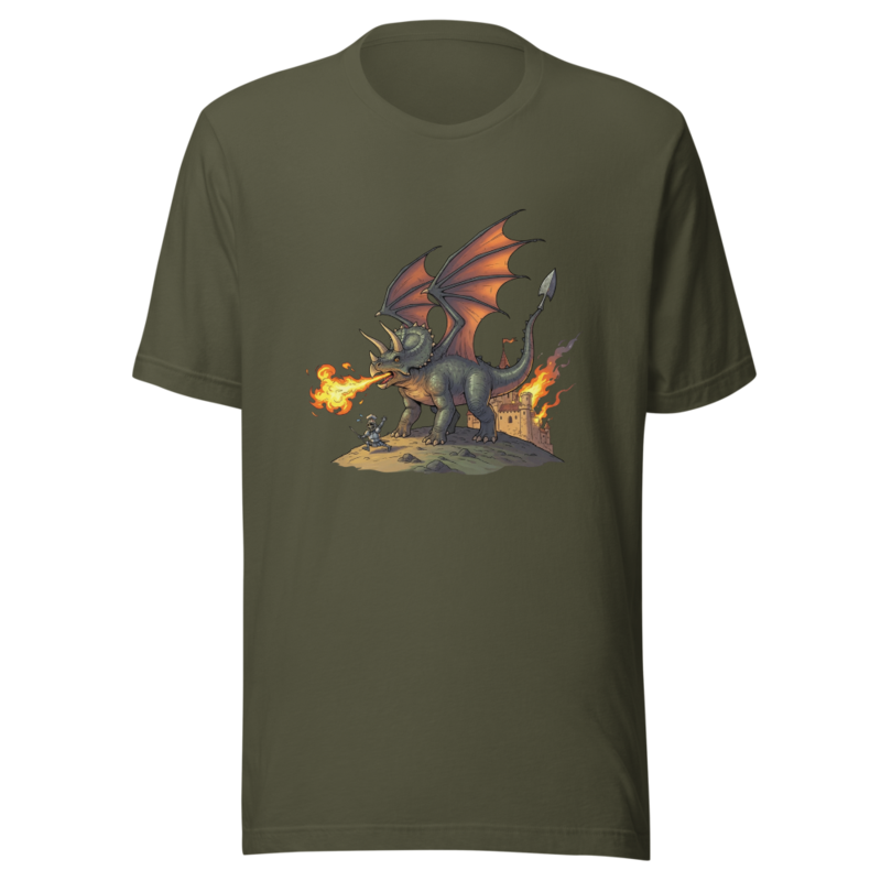 Triceratops Dragon's Fiery Castle Attack