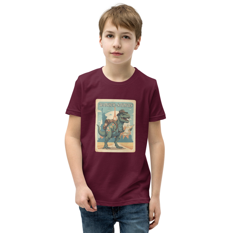 Wander-Saurus Vintage Youth Short Sleeve T-Shirt