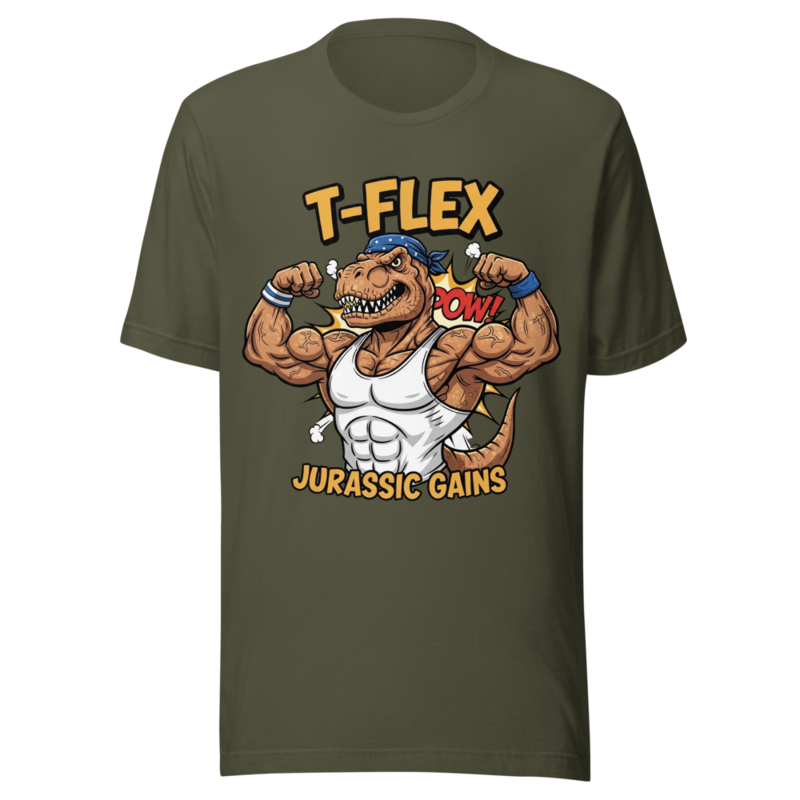T-Flex Jurassic Gains: Muscular T-Rex Bodybuilder