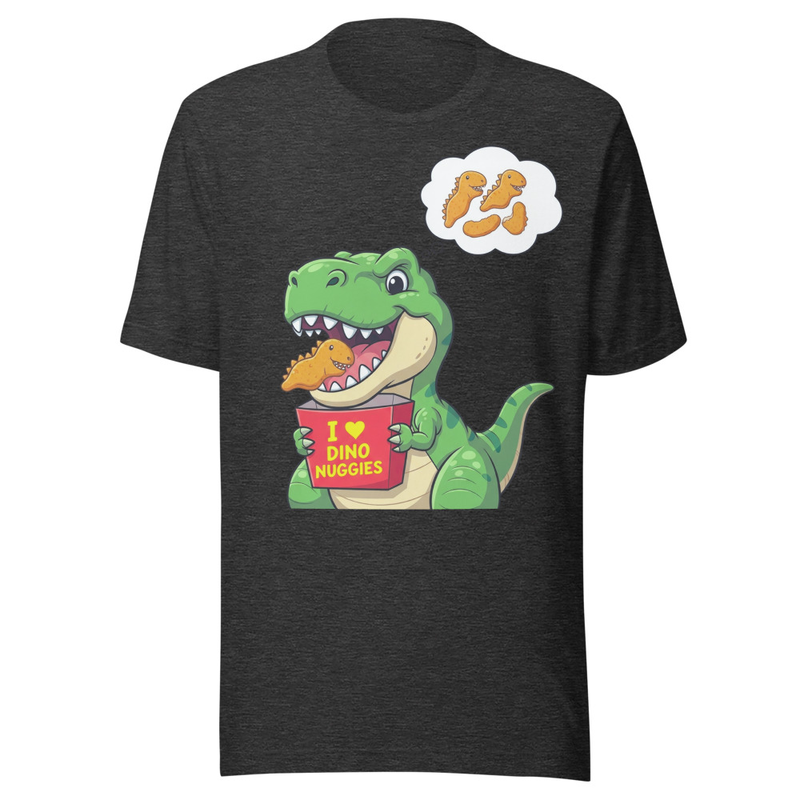 Hungry T-Rex Loves Dino Nuggies Funny Cartoon