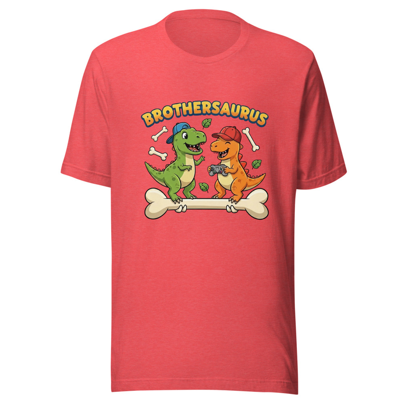 Brothersaurus Gaming Duo - Cartoon Dinosaur Brothers