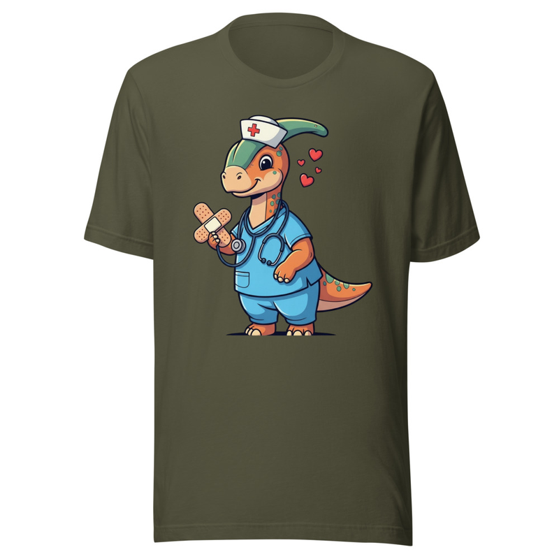Cute Dino Nurse: Healing Hearts