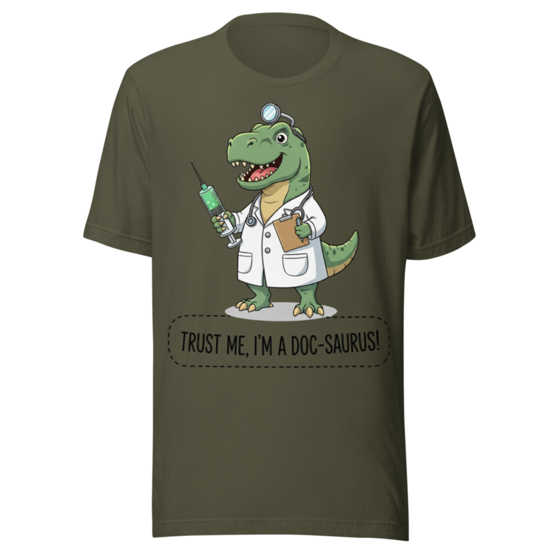 Trust Me I'm A Doc-Saurus Funny T-Rex Doctor Dinosaur Pun