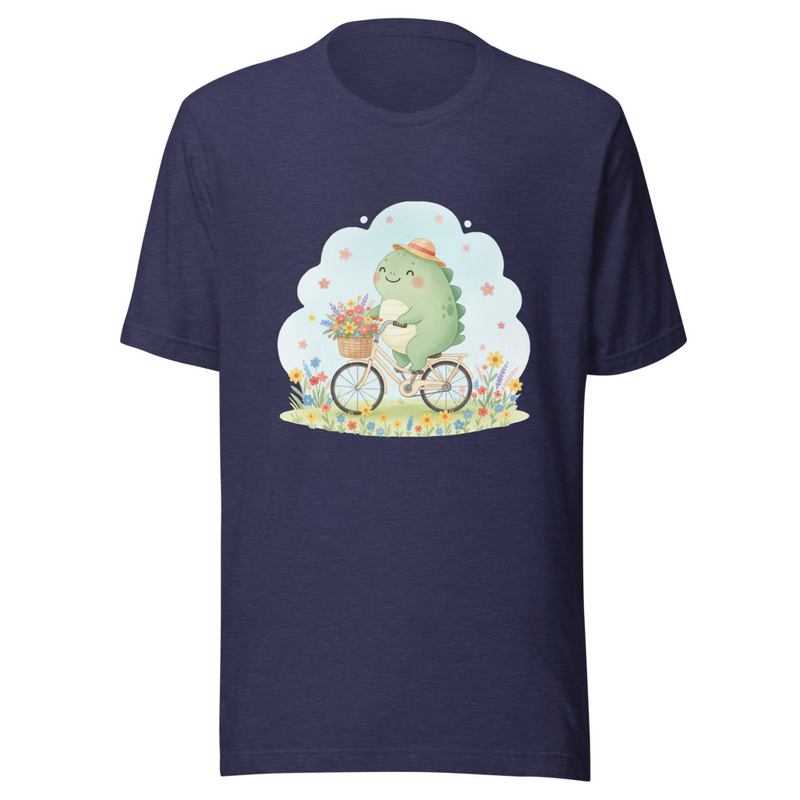 Cute Dino Cyclist Adventure