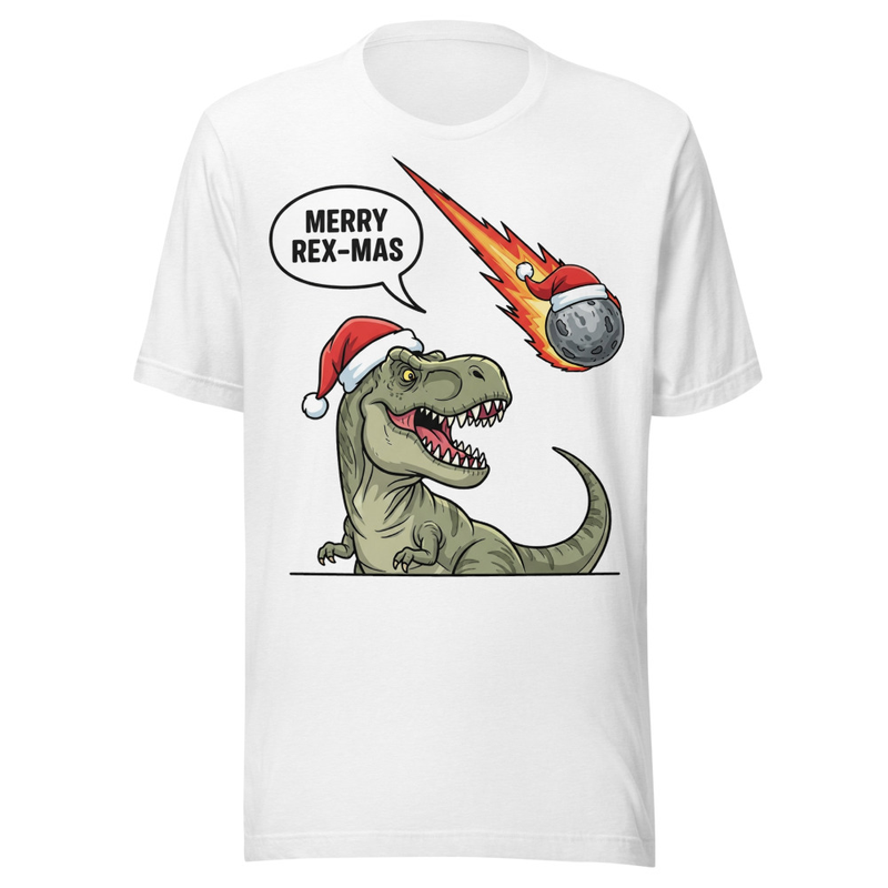 Merry Rex-Mas Funny Dinosaur Christmas T-Rex Meteor