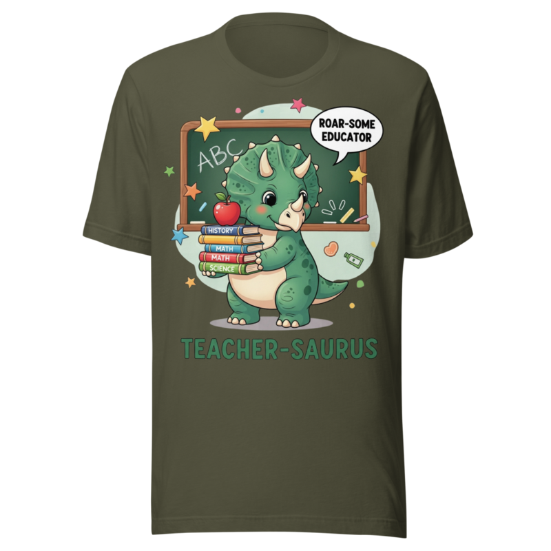 Teacher-Saurus Roar-Some Educator Cute Dinosaur Back to School