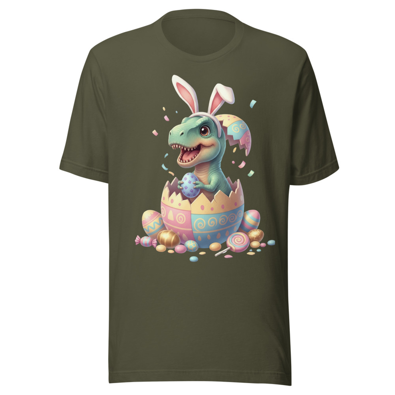 Cute Dino Easter Bunny Hatchling
