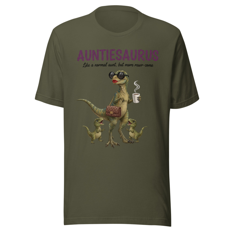 Auntiesaurus Like a Normal Aunt But More Rawr-some Funny Dinosaur Aunt Gift