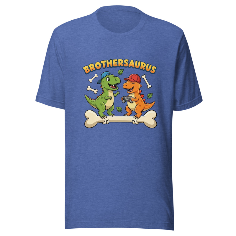 Brothersaurus Gaming Duo - Cartoon Dinosaur Brothers