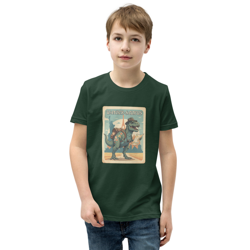 Wander-Saurus Vintage Youth Short Sleeve T-Shirt