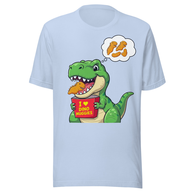 Hungry T-Rex Loves Dino Nuggies Funny Cartoon