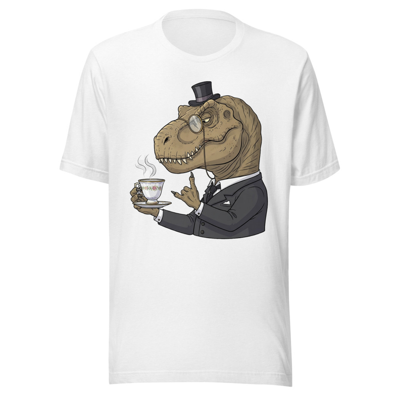 Dapper T-Rex Tea Time