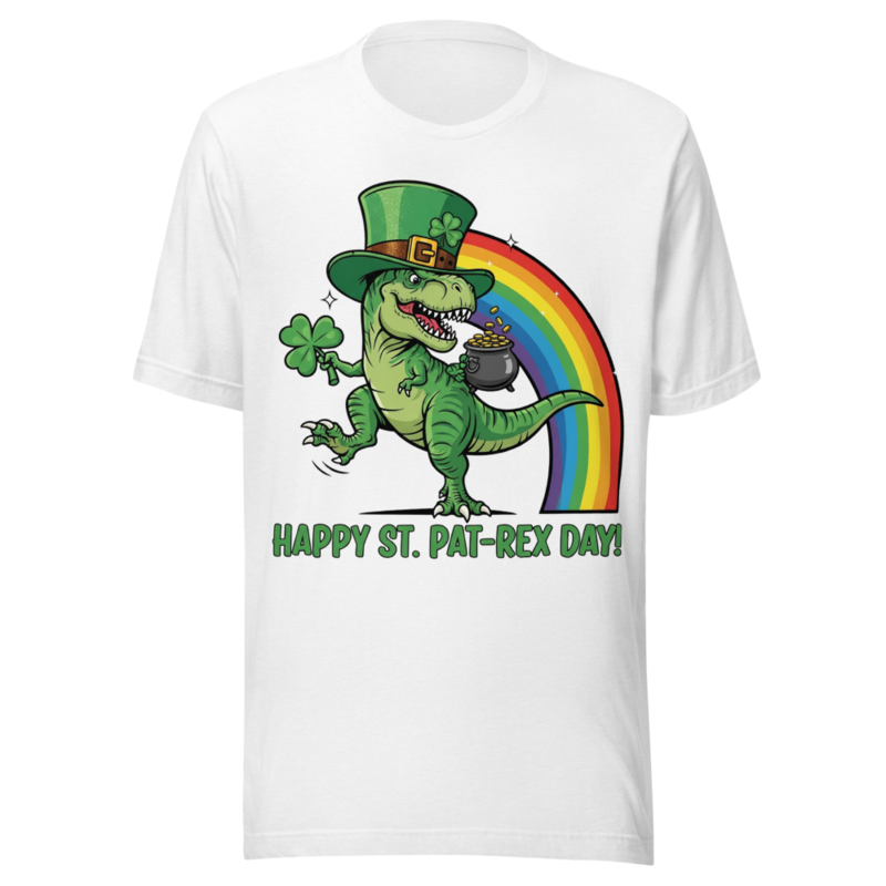 Happy St. Pat-Rex Day! Funny T-Rex St. Patrick's Day Design