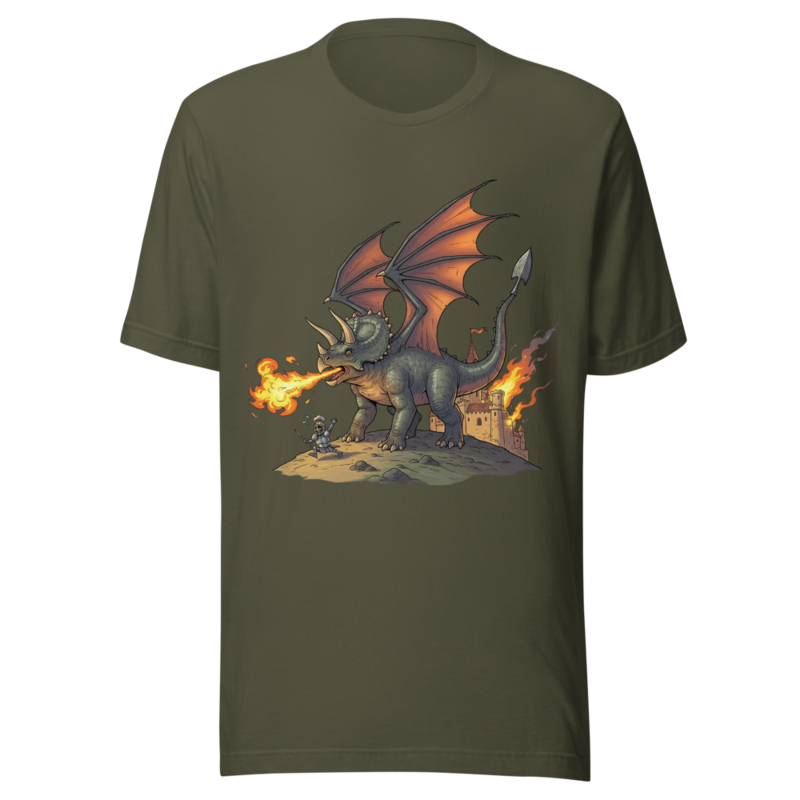 Triceratops Dragon's Fiery Castle Attack
