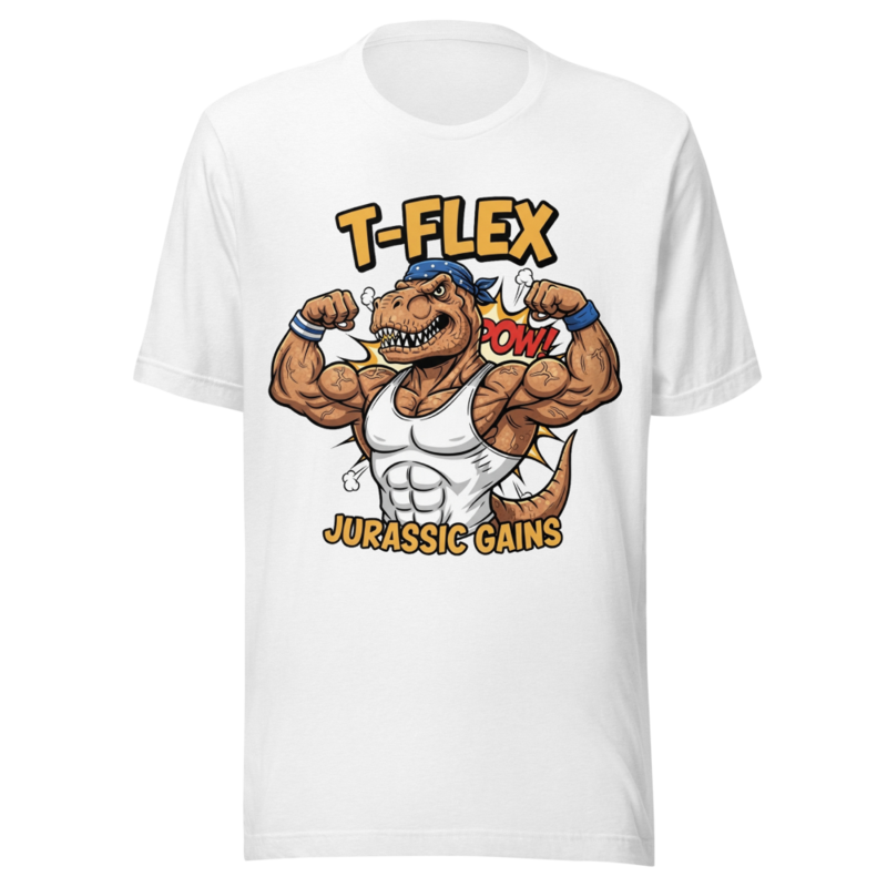 T-Flex Jurassic Gains: Muscular T-Rex Bodybuilder