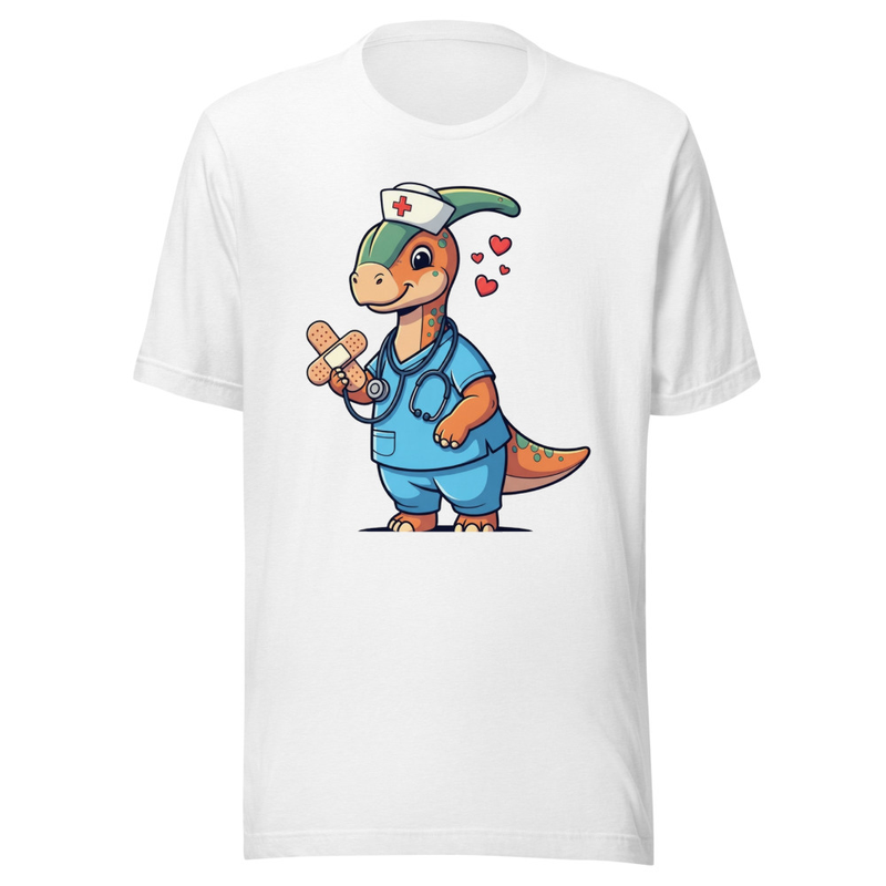 Cute Dino Nurse: Healing Hearts