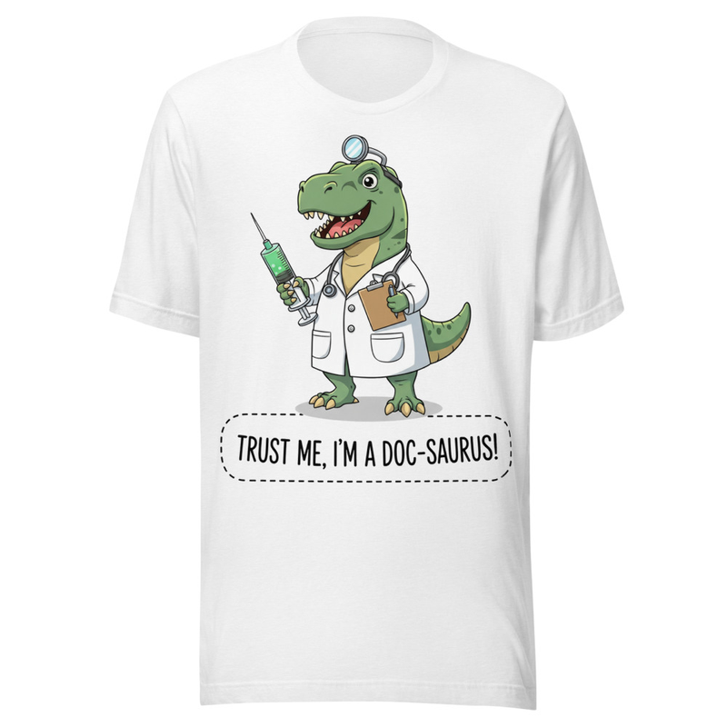 Trust Me I'm A Doc-Saurus Funny T-Rex Doctor Dinosaur Pun