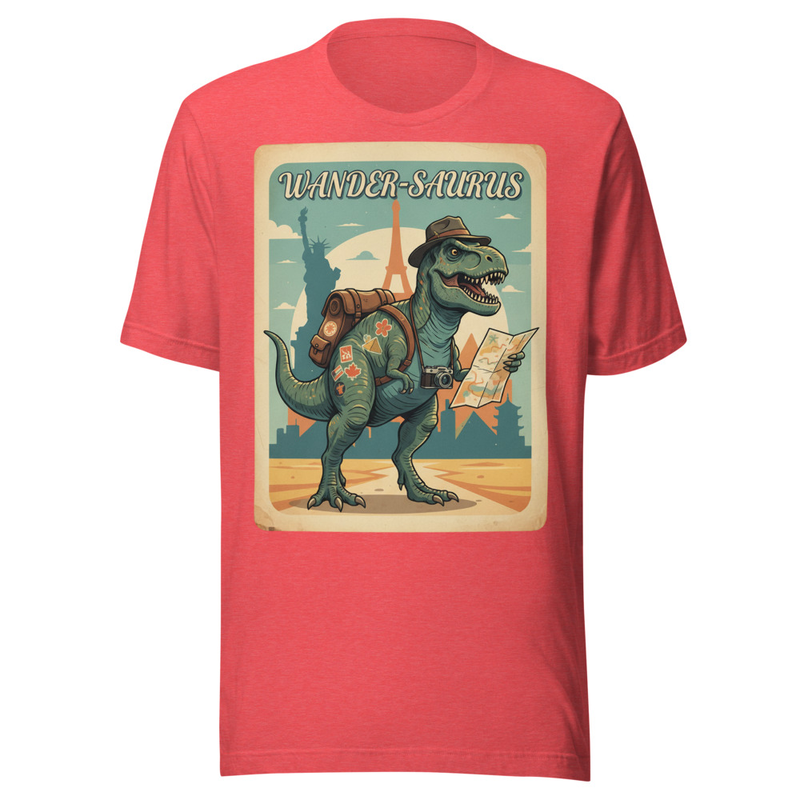 Wander-Saurus Vintage Travel Poster