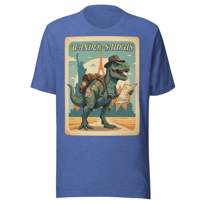 Wander-Saurus Vintage Travel Poster