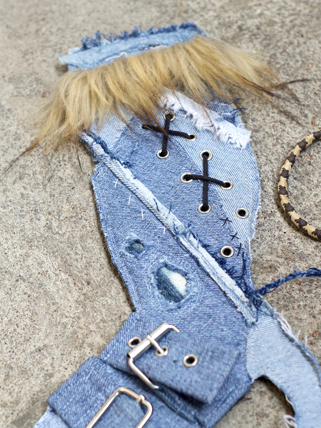 Denim Heels Wearable Art