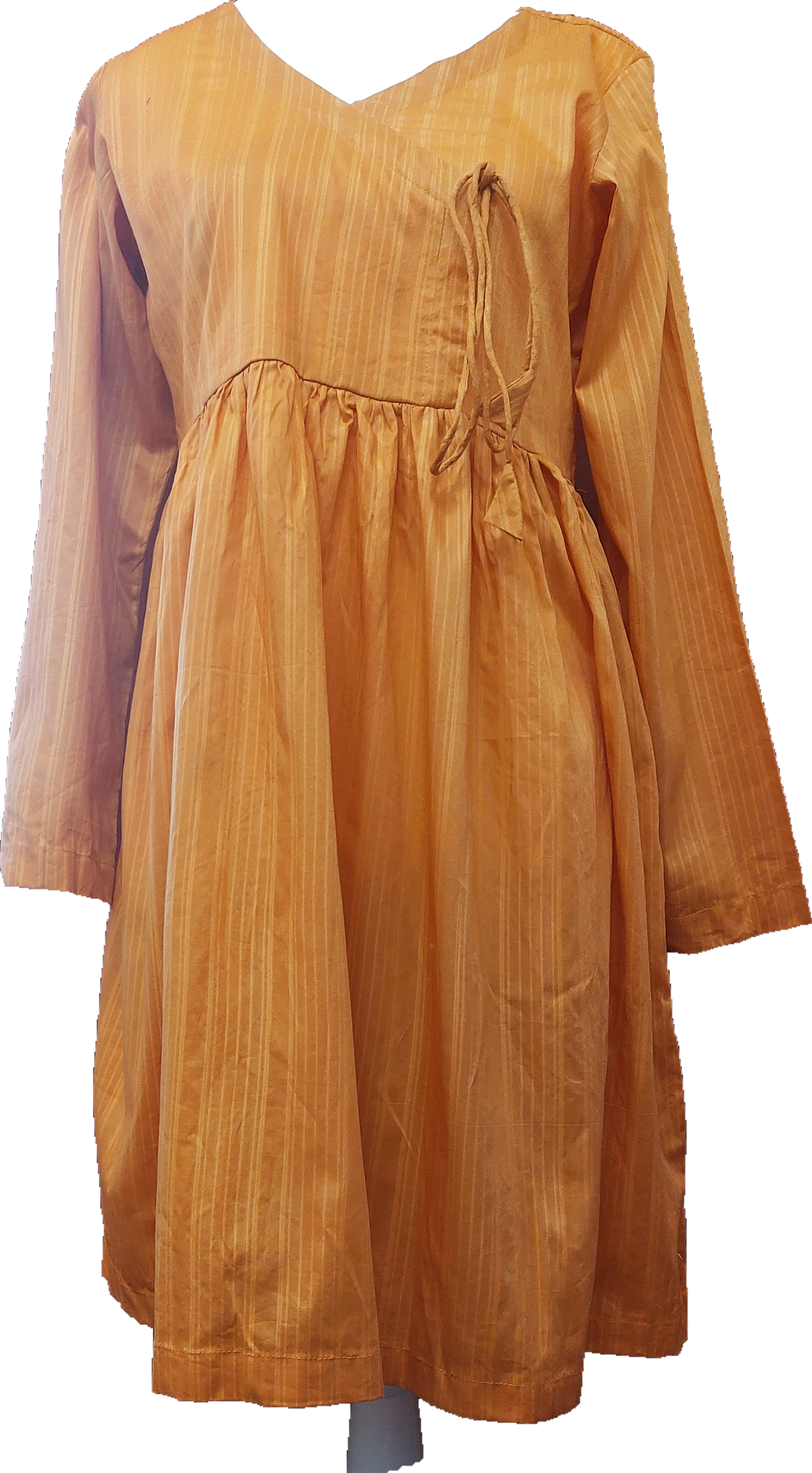 Orange Long Sleeve Dress