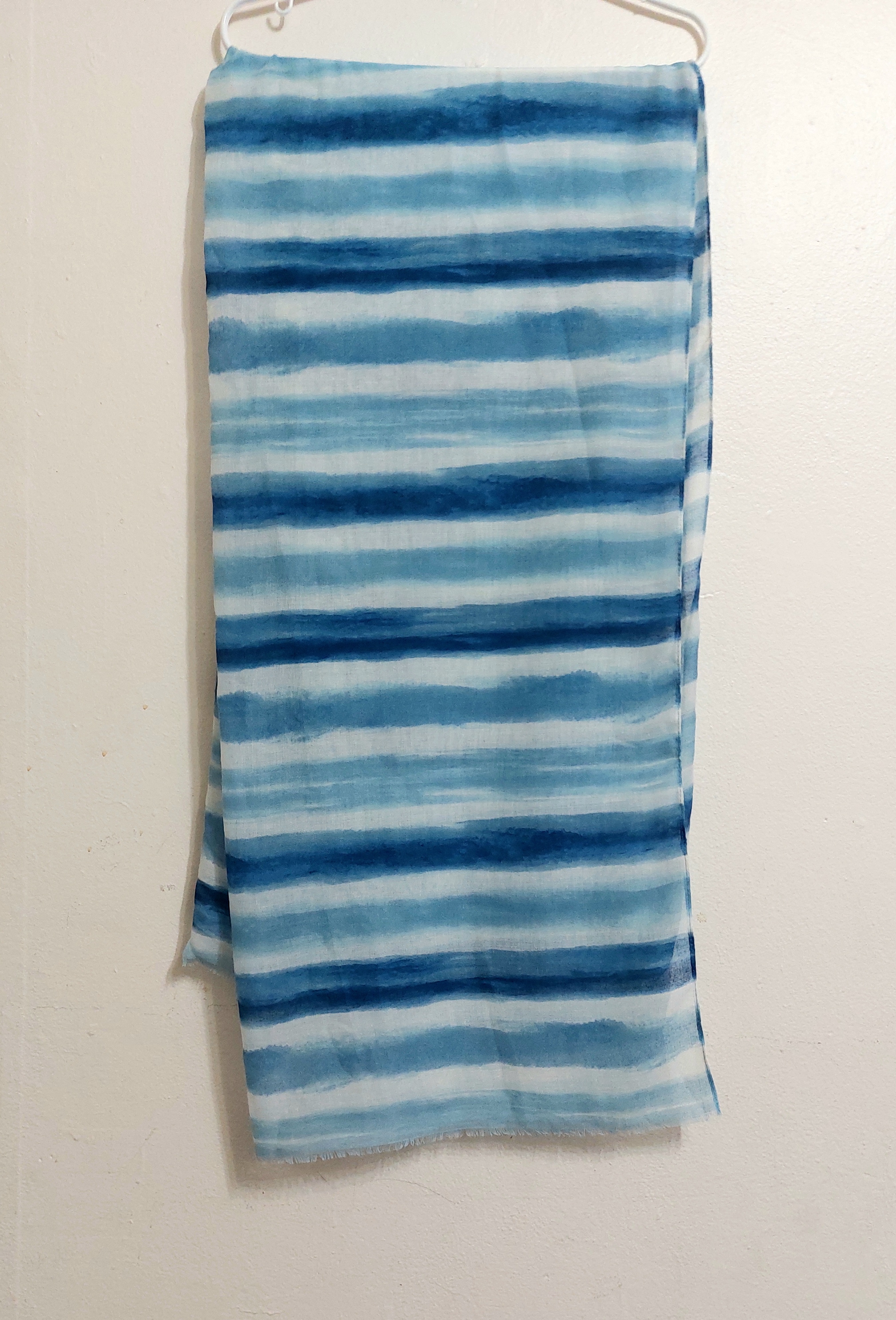 Blue Striped Scarf