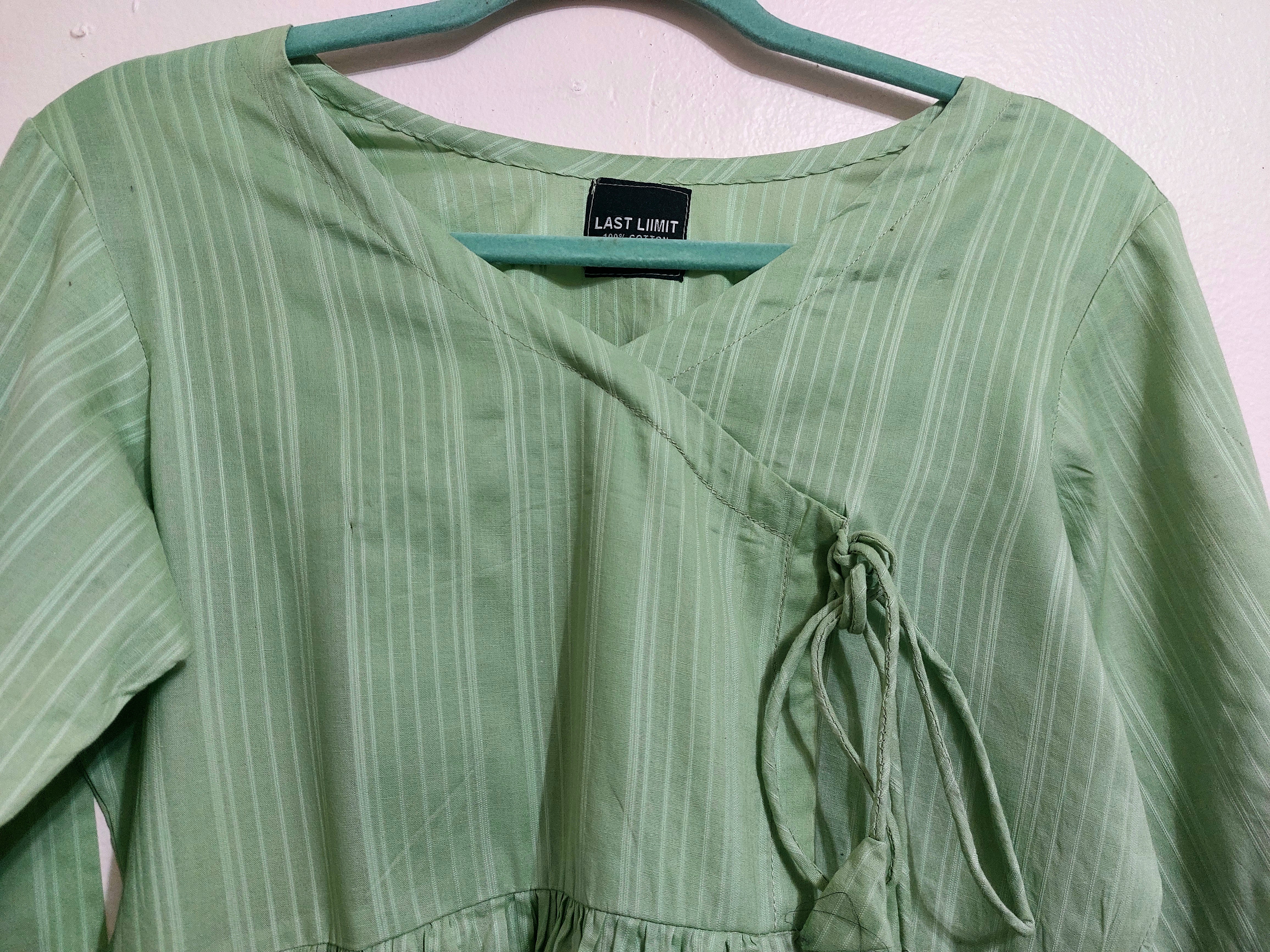 Light green cotton frock