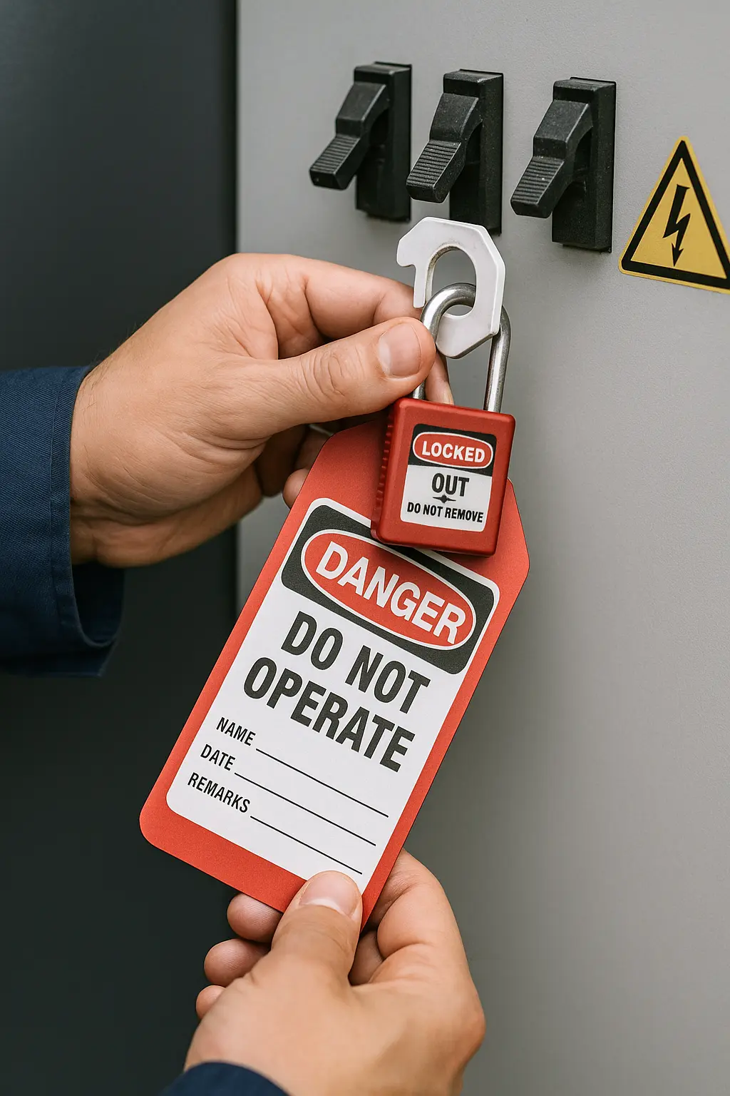 🔒 LOTO — ETIQUETADO Y CANDADEO