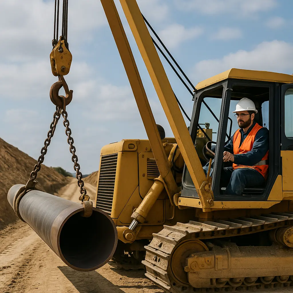 🪝 OPERADOR DE GRÚA TENDEDORA DE TUBOS / DUCTOS
