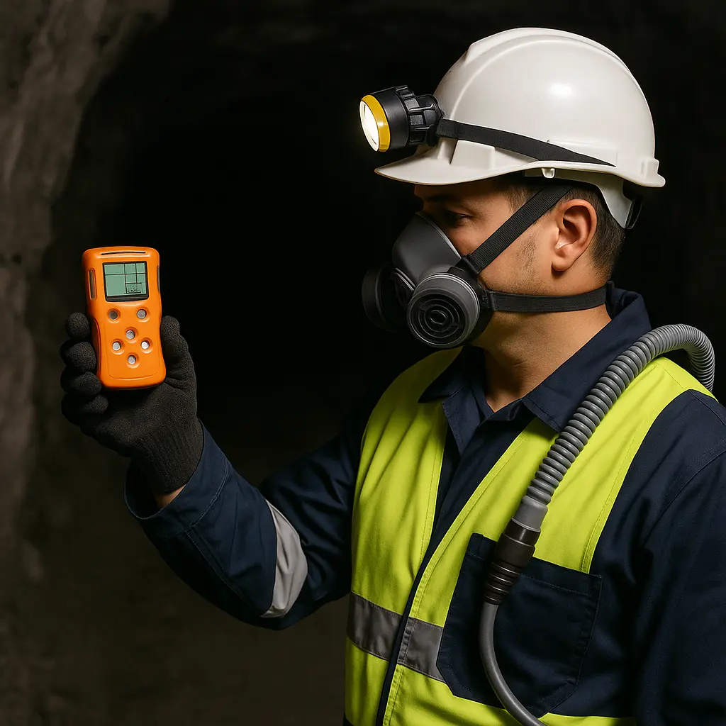 🧭 USO Y MANEJO DE DETECTORES DE GAS EN MINA SUBTERRÁNEA