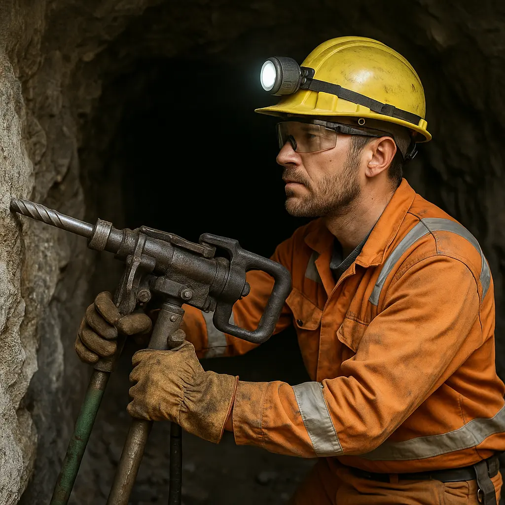 ⛏️ PERFORISTA CON MÁQUINA DE PIERNA (BARRENACIÓN LINEAL)