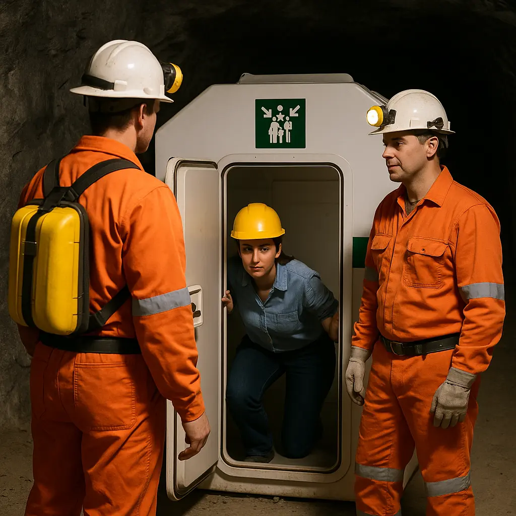 🛑 USO DE REFUGIOS MINEROS EN MINAS SUBTERRÁNEAS